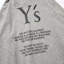 裏毛 プルオーバーフーディー Y's FW24 グレー