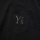 長袖 コットン ポケット Tシャツ Y's FW24 ブラック レギュラーフィット