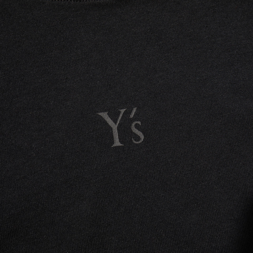 半袖 コットン Tシャツ Y's FW24 ブラック レギュラーフィット