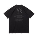 半袖 コットン Tシャツ Y's FW24 ブラック レギュラーフィット