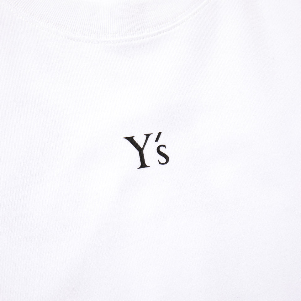 半袖 コットン Tシャツ Y's FW24 ホワイト レギュラーフィット