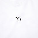 半袖 コットン Tシャツ Y's FW24 ホワイト レギュラーフィット