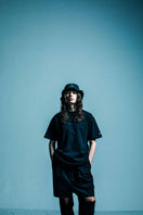 半袖 コットン Tシャツ TAKAHIROMIYASHITATheSoloist. リフレクティブロゴ ブラック レギュラーフィット