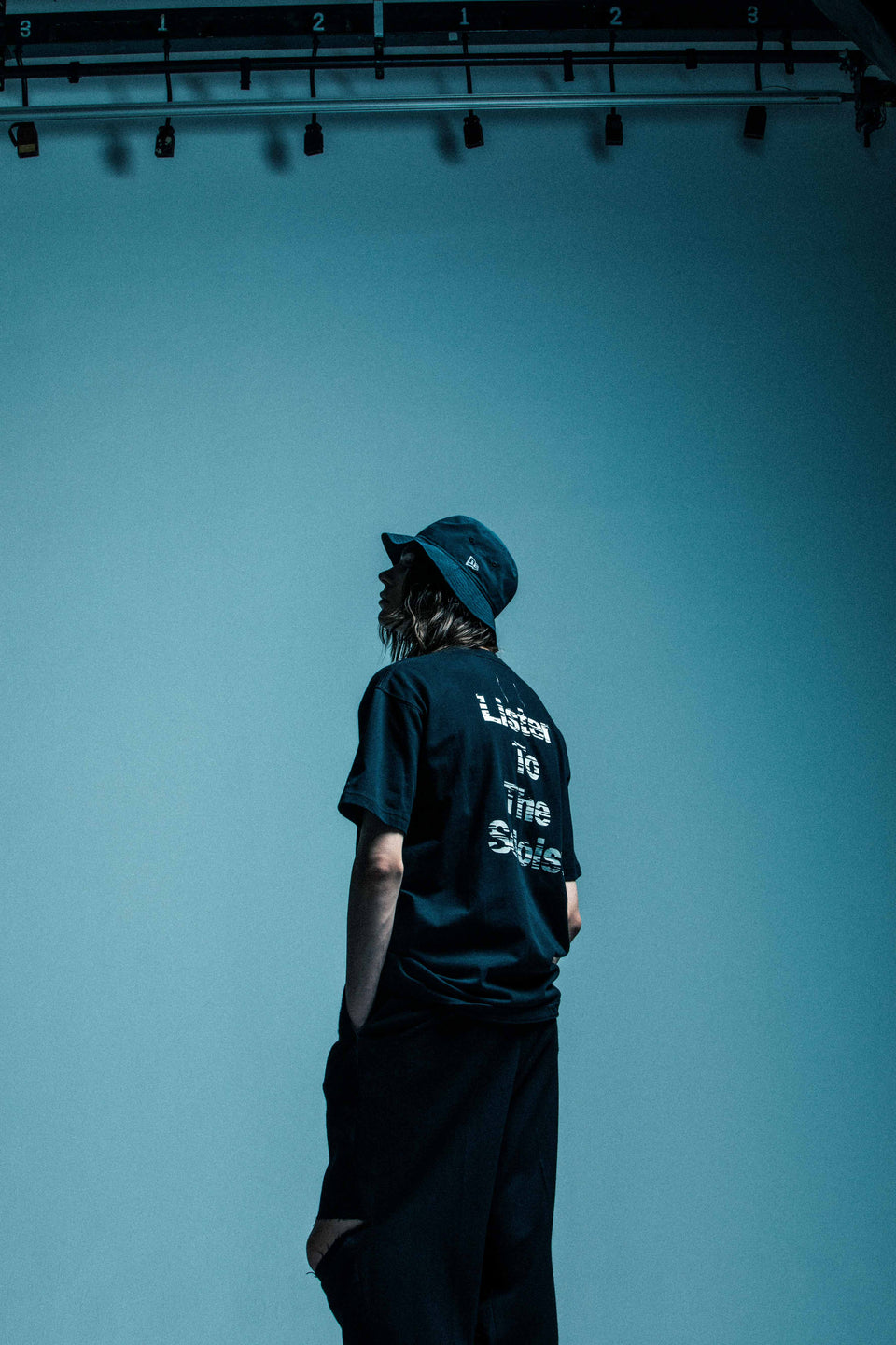 半袖 コットン Tシャツ TAKAHIROMIYASHITATheSoloist. リフレクティブロゴ ブラック レギュラーフィット