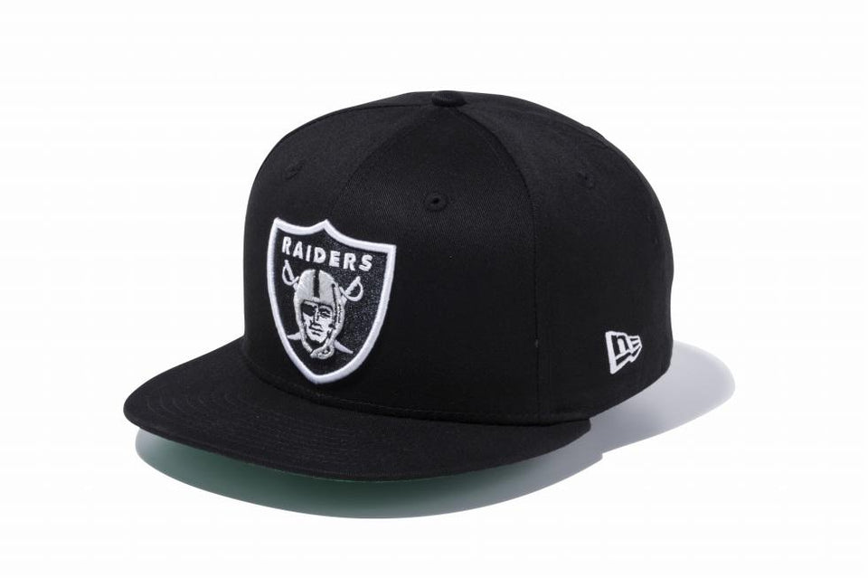 9FIFTY オークランド・レイダースシールドロゴ ブラック × ホワイト