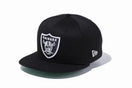 9FIFTY オークランド・レイダースシールドロゴ ブラック × ホワイト