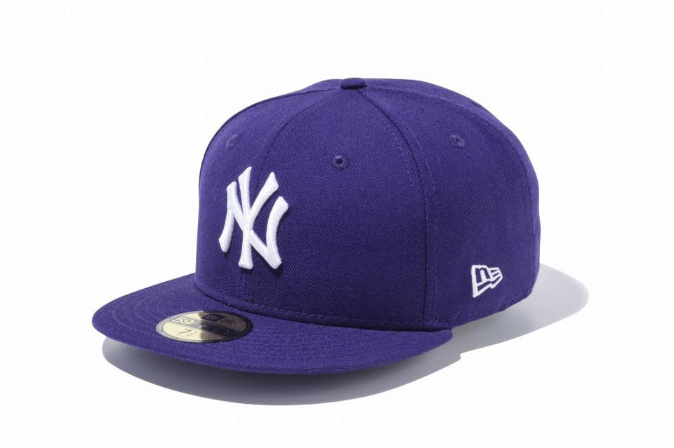 59FIFTY MLB ニューヨーク・ヤンキース パープル × ホワイト