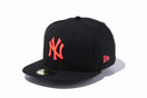 59FIFTY MLB ニューヨーク・ヤンキース ブラック × サンセットオレンジ