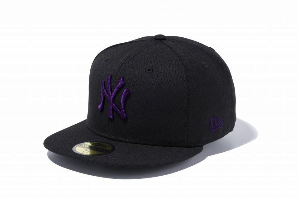 59FIFTY MLB ニューヨーク・ヤンキース ブラック × パープル