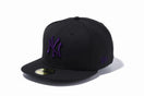 59FIFTY MLB ニューヨーク・ヤンキース ブラック × パープル