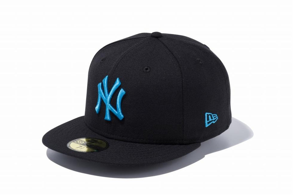 59FIFTY MLB ニューヨーク・ヤンキース ブラック × ブライトターコイズ