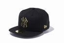 59FIFTY MLB ニューヨーク・ヤンキース ブラック × ブラック ゴールドアウトライン