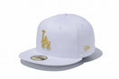 59FIFTY ロサンゼルス・ドジャース ホワイト × ゴールド