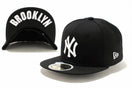 Kid's 59FIFTY UNDERVISOR ニューヨーク・ヤンキース ブラック × ホワイト BROOKLYN