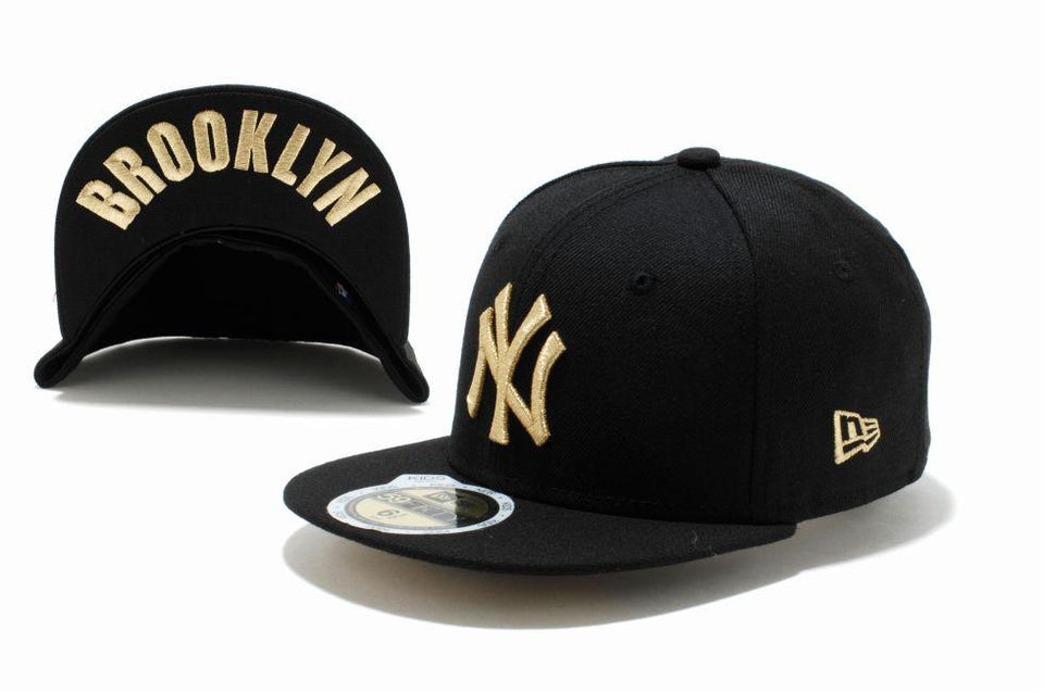 Kid's 59FIFTY UNDERVISOR ニューヨーク・ヤンキース ブラック × ゴールド BROOKLYN