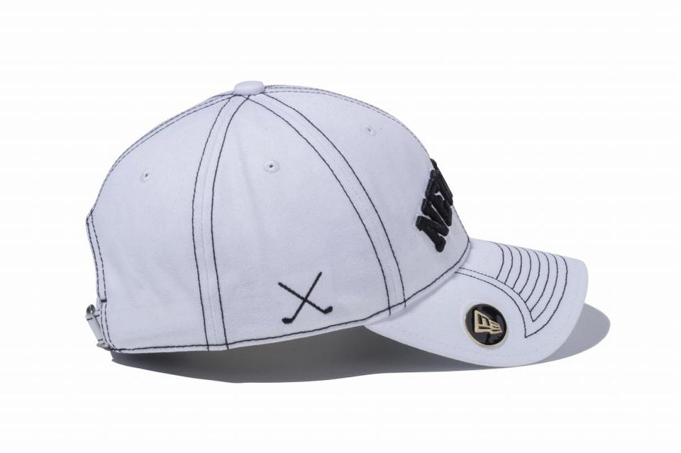 【ゴルフ】 9TWENTY On Par クロスストラップ コットン NEW ERA ホワイト × ブラック