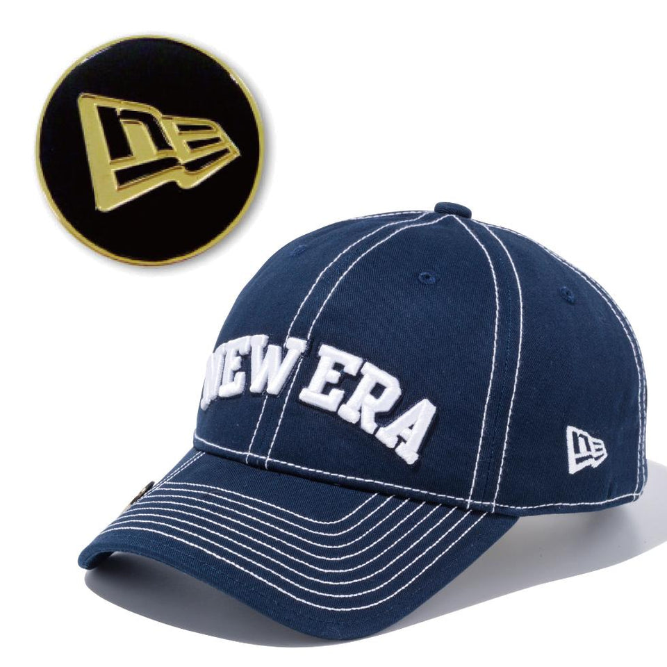 【ゴルフ】 9TWENTY On Par クロスストラップ コットン NEW ERA ネイビー × ホワイト