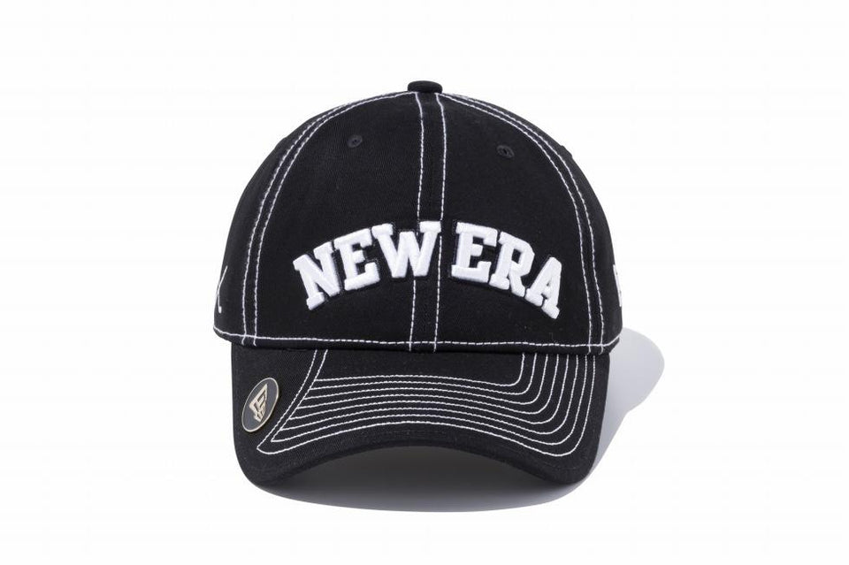 【ゴルフ】 9TWENTY On Par クロスストラップ コットン NEW ERA ブラック × ホワイト