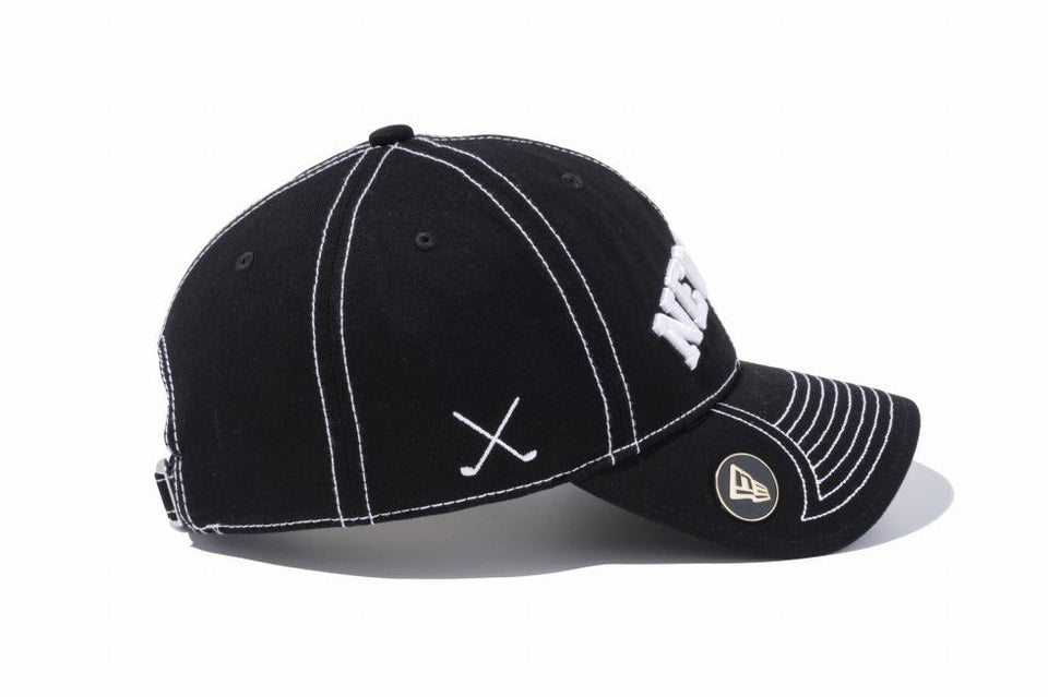 【ゴルフ】 9TWENTY On Par クロスストラップ コットン NEW ERA ブラック × ホワイト