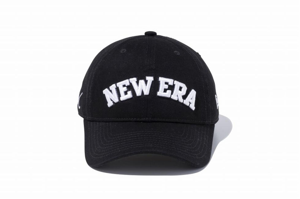 【ゴルフ】 9TWENTY クロスストラップ コットン NEW ERA ブラック × ホワイト