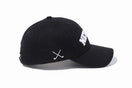 【ゴルフ】 9TWENTY クロスストラップ コットン NEW ERA ブラック × ホワイト