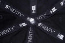 【ゴルフ】 9TWENTY クロスストラップ コットン NEW ERA ブラック × ホワイト
