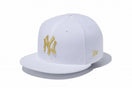 9FIFTY ニューヨーク・ヤンキース ホワイト × ゴールド