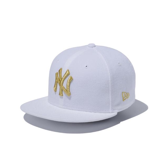 Youth 9FIFTY ニューヨーク・ヤンキース ホワイト × ゴールド