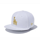 Youth 9FIFTY ロサンゼルス・ドジャース ホワイト × ゴールド