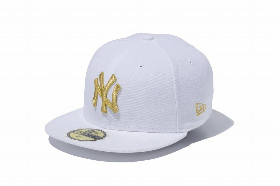 Kid's 59FIFTY ニューヨーク・ヤンキース ホワイト × ゴールド