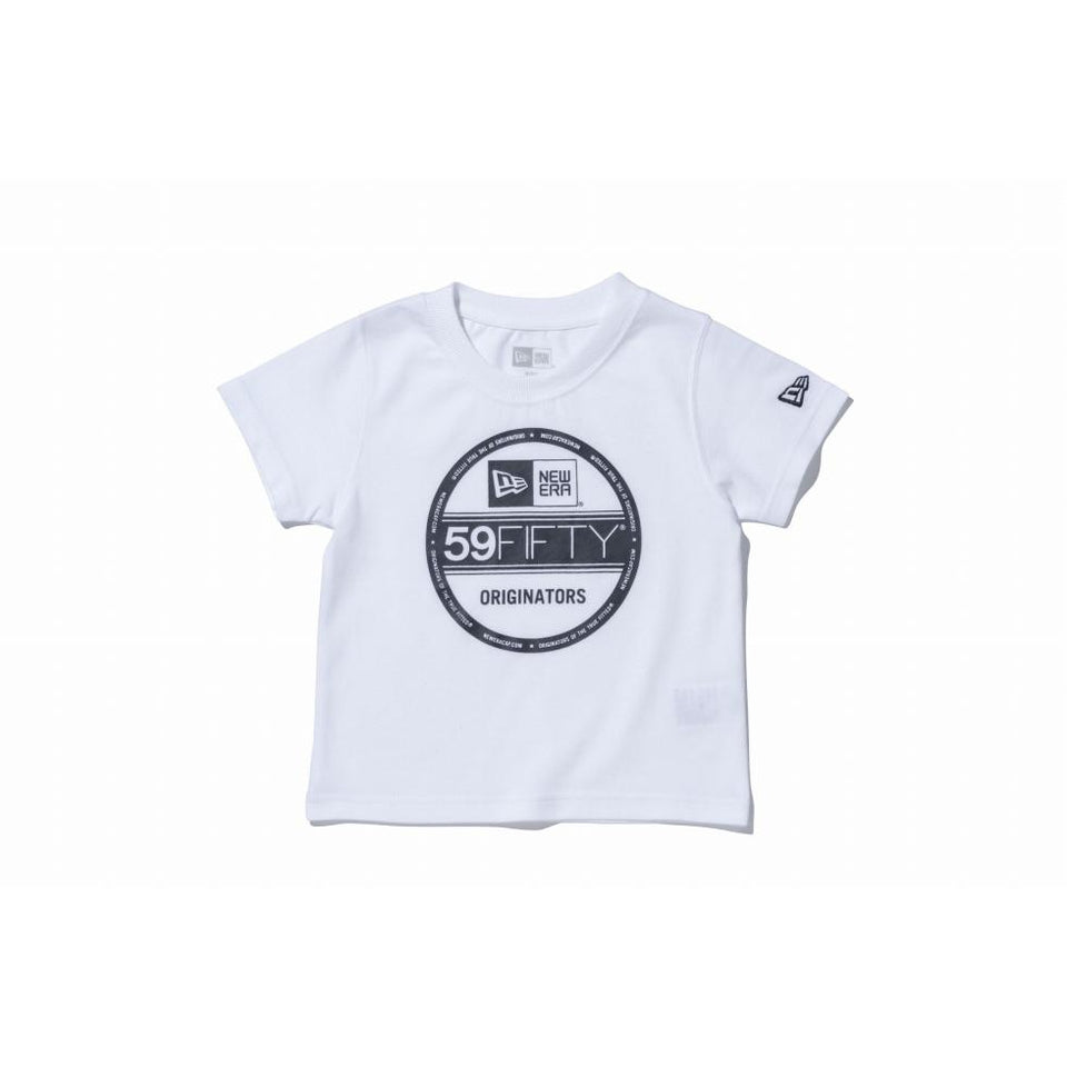 Child コットン Tシャツ バイザーステッカー ホワイト × ブラック