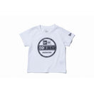 Child コットン Tシャツ バイザーステッカー ホワイト × ブラック