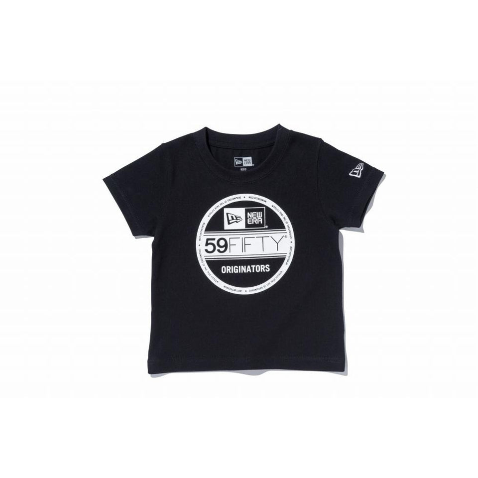 Child コットン Tシャツ バイザーステッカー ブラック × ホワイト
