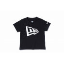 Child コットン Tシャツ フラッグロゴ ブラック × ホワイト