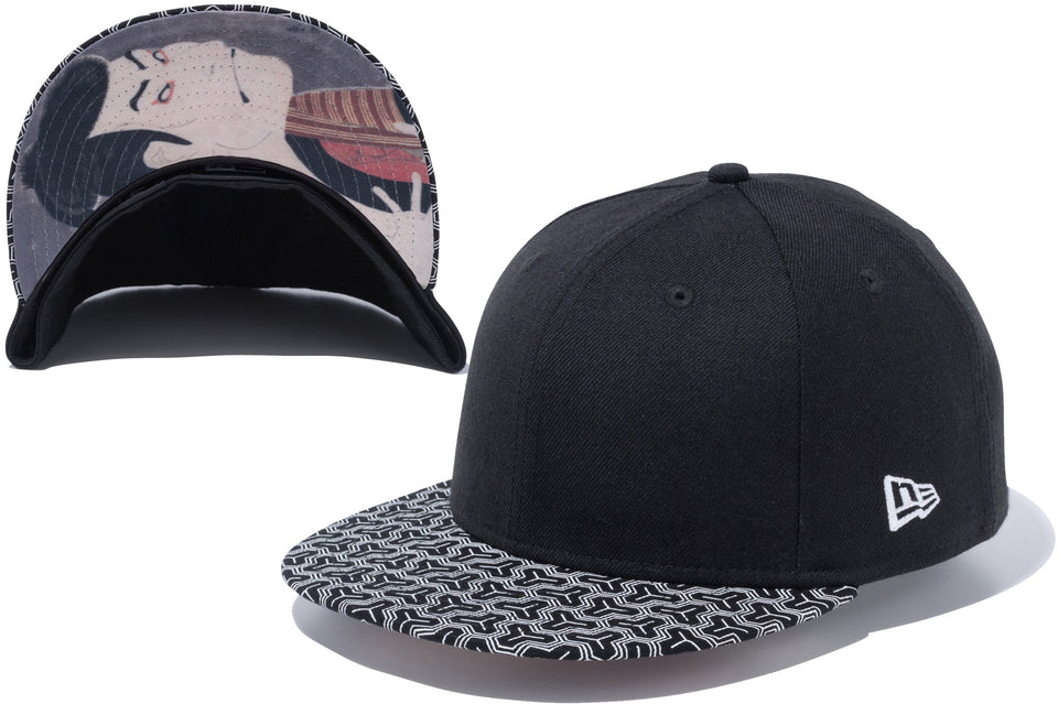 【ストア限定】 59FIFTY 浮世絵 東洲斎写楽 三代目大谷鬼次の奴江戸兵衛 ブラック 小紋バイザー