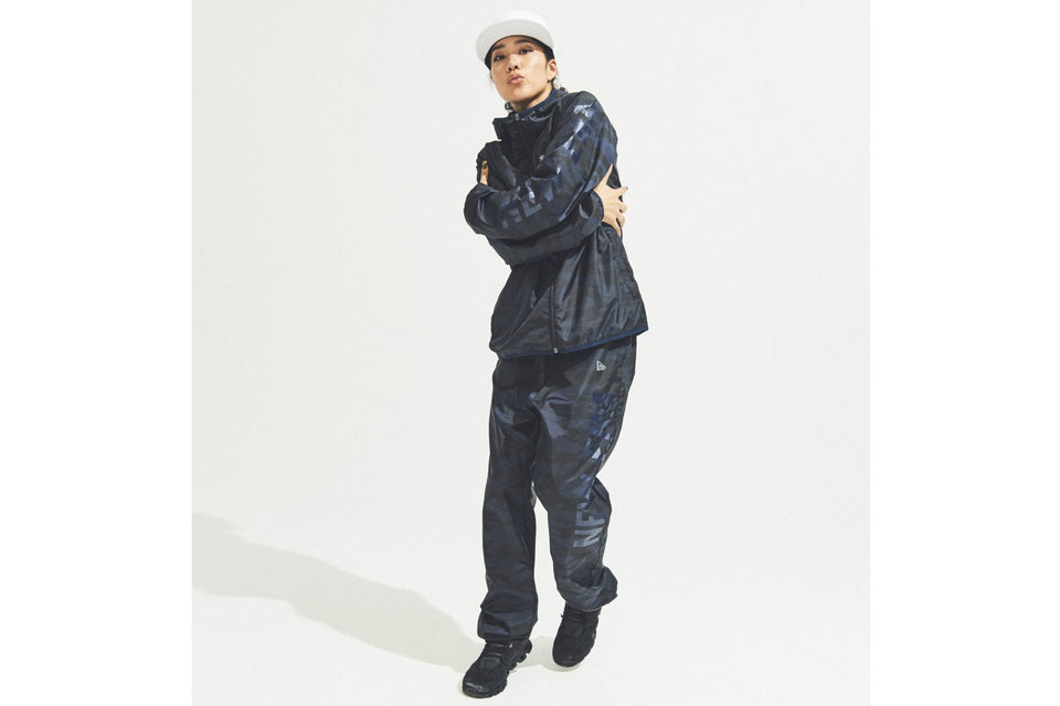 【 Performance Apparel 】 ウィンドパンツ タイガーストライプカモ × ネイビー