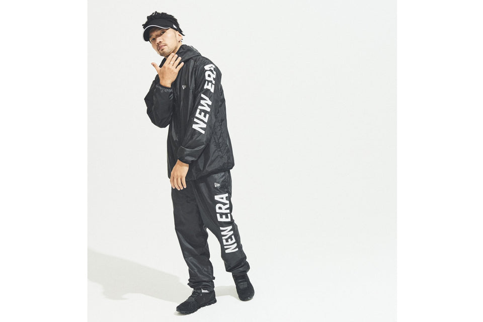 ウィンドパンツ ニューエラ ブラック × ホワイト 【 Performance Apparel 】