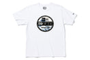 【ストア限定】 コットン Tシャツ バイザーステッカー 浮世絵 葛飾北斎 神奈川沖浪裏 ホワイト