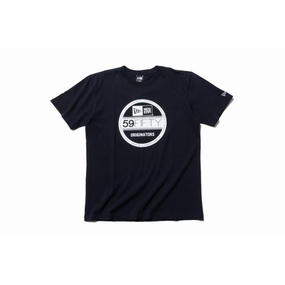 コットン Tシャツ バイザーステッカー ブラック × ホワイト レギュラーフィット