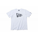 コットン Tシャツ フラッグロゴ ホワイト × ブラック レギュラーフィット