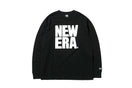 長袖 コットン Tシャツ ビッグニューエラ ブラック × ホワイト