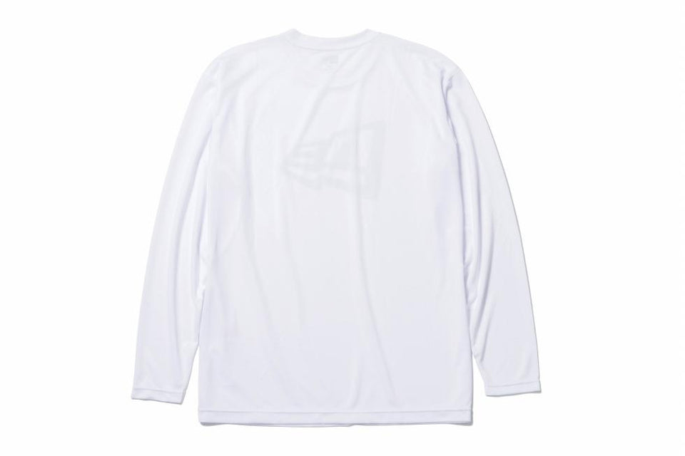 【 Performance Apparel 】 長袖 テック Tシャツ フラッグ ホワイト × ブラック