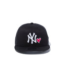 Youth 9FIFTY トラッカー With Heart ニューヨーク・ヤンキース ブラック × スノーホワイト / ストロベリー