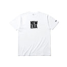 半袖 コットン Tシャツ スクエアニューエラ ホワイト × ブラック レギュラーフィット