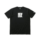 半袖 コットン Tシャツ スクエアニューエラ ブラック × ホワイト レギュラーフィット