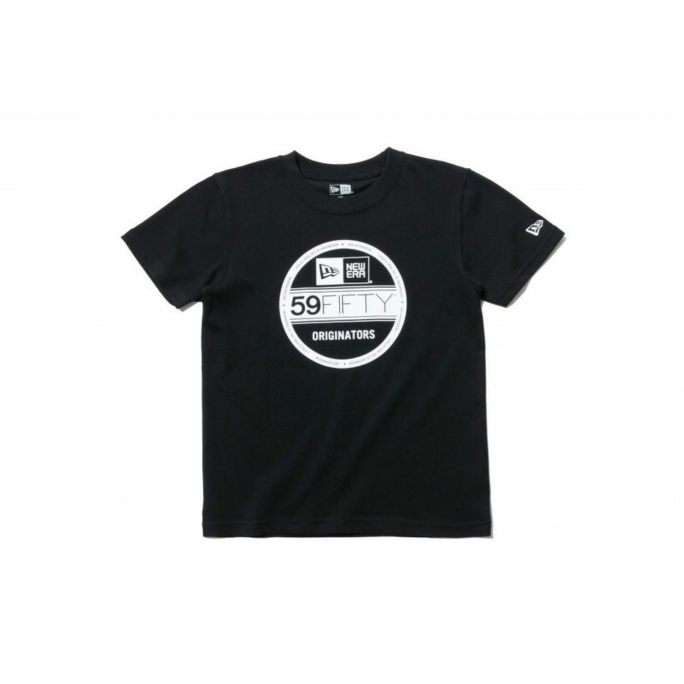Youth コットン Tシャツ バイザーステッカー ブラック × ホワイト