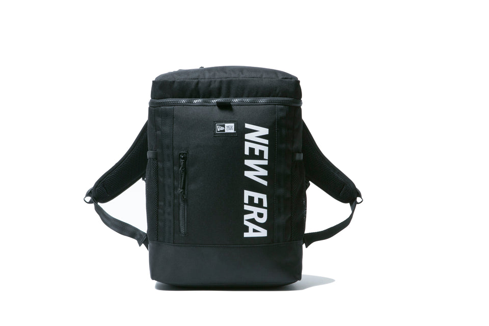 Youth ボックスパック 15L プリントロゴ ブラック × ホワイト