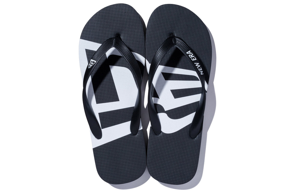 Beach Sandals ビーチサンダル フラッグ ブラック × ホワイト