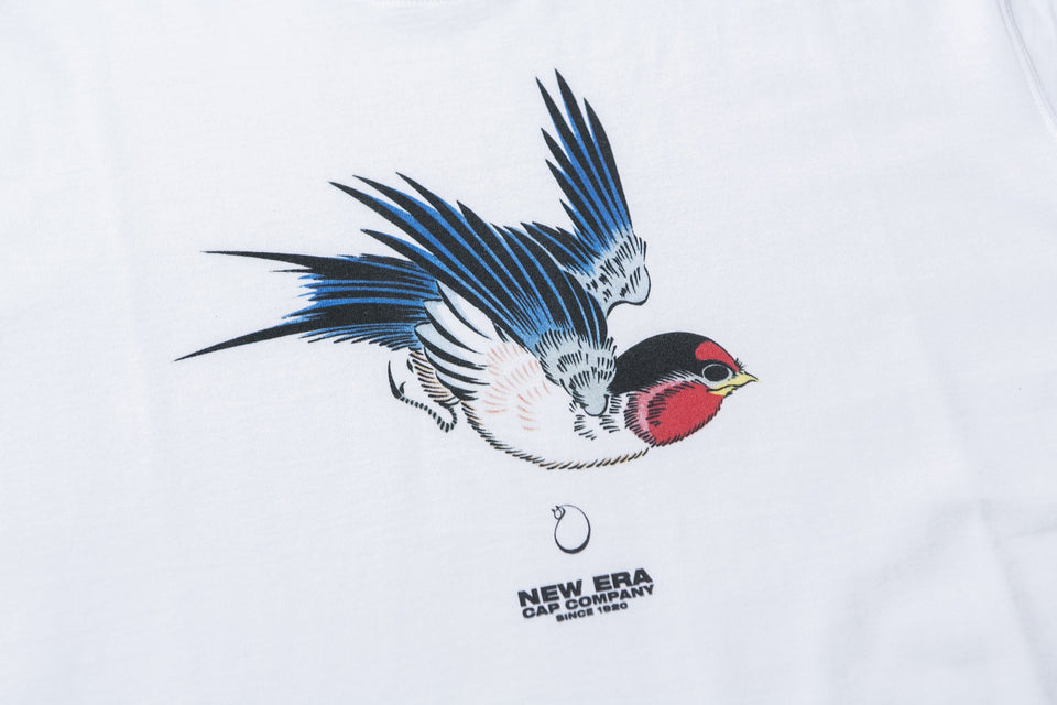 コットン Tシャツ 石川真澄 Masumi Ishikawa 燕 ホワイト