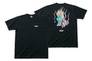 コットン Tシャツ 石川真澄 Masumi Ishikawa 龍 ブラック